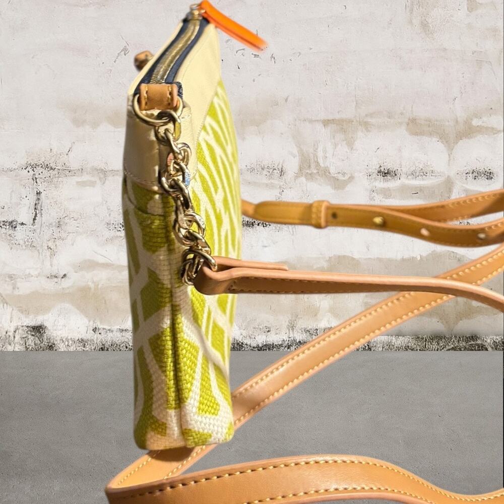 Spartina 449 Heyward Lime & Cream Crossbody Bag with Wallet NWOT - Picture 6 of 11